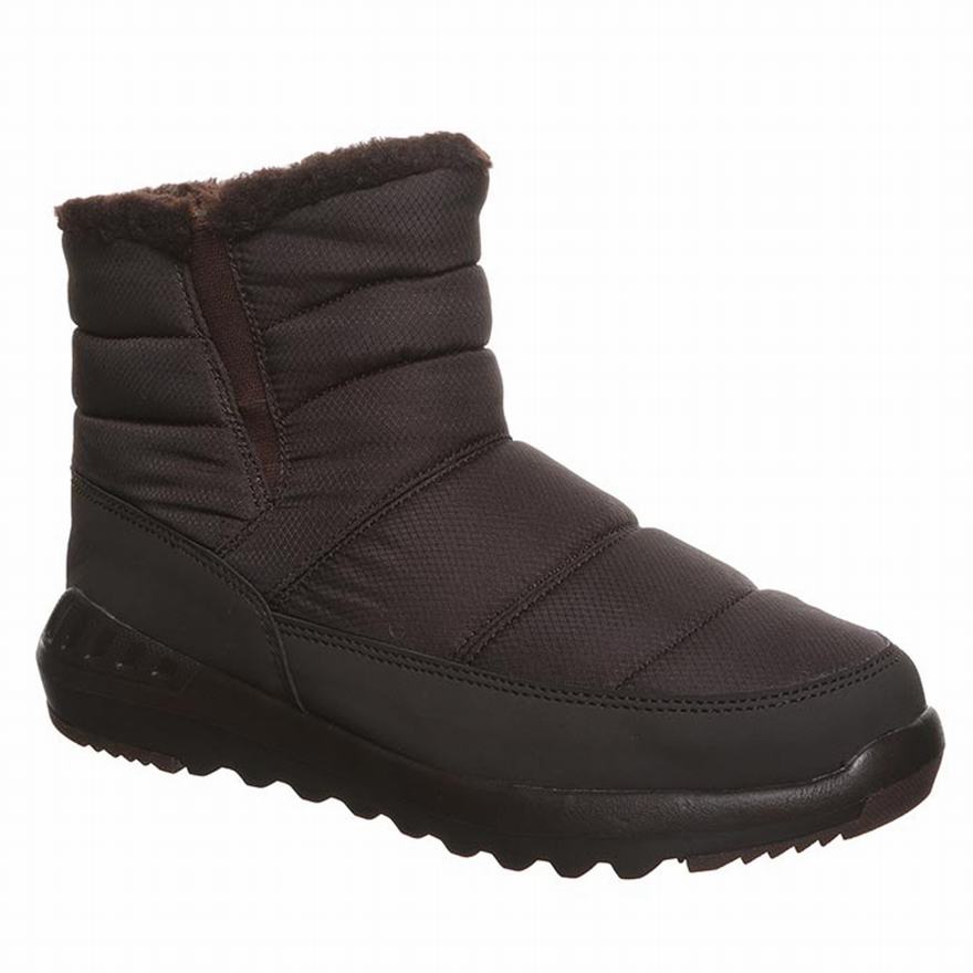 Bearpaw Puffy Snow Boots UK - Women's Boots Brown ||WBOQER-847||